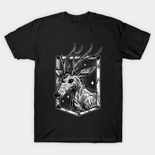 The deer T-Shirt by Luckyart11